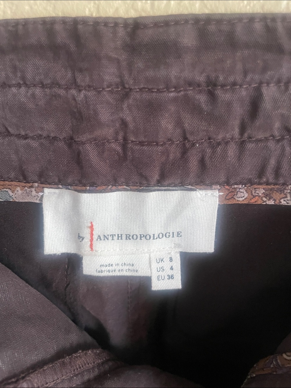 Anthropologie Women’s Drawstring Jogger Pants - Brown Size 4 - Picture 3 of 6